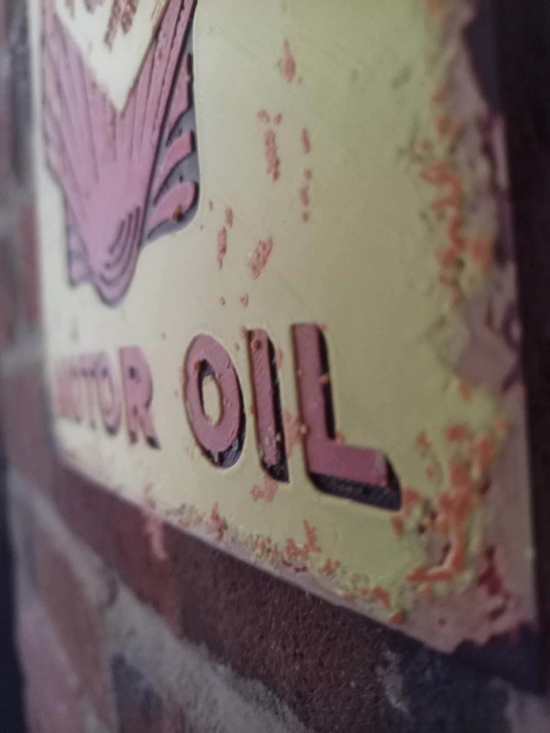 ⛽ Vintage Style Shell Motor Oil Metal-Look Wall Plaque / Sign - photo 4