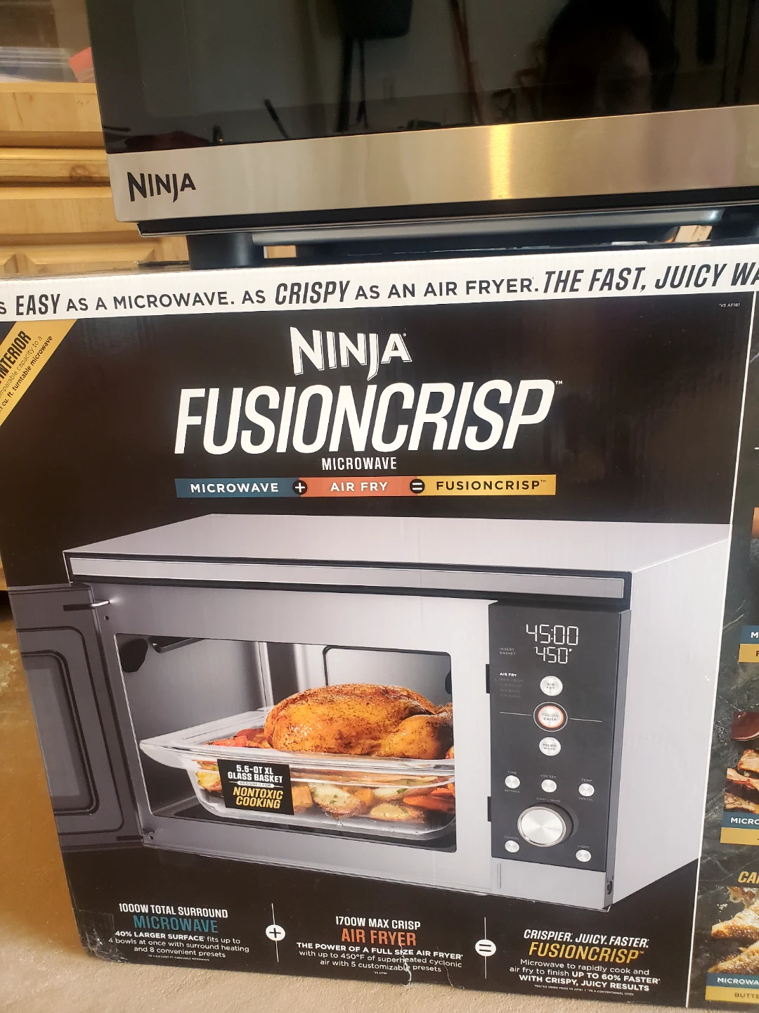Ninja FusionCrisp Microwave and Air Fryer