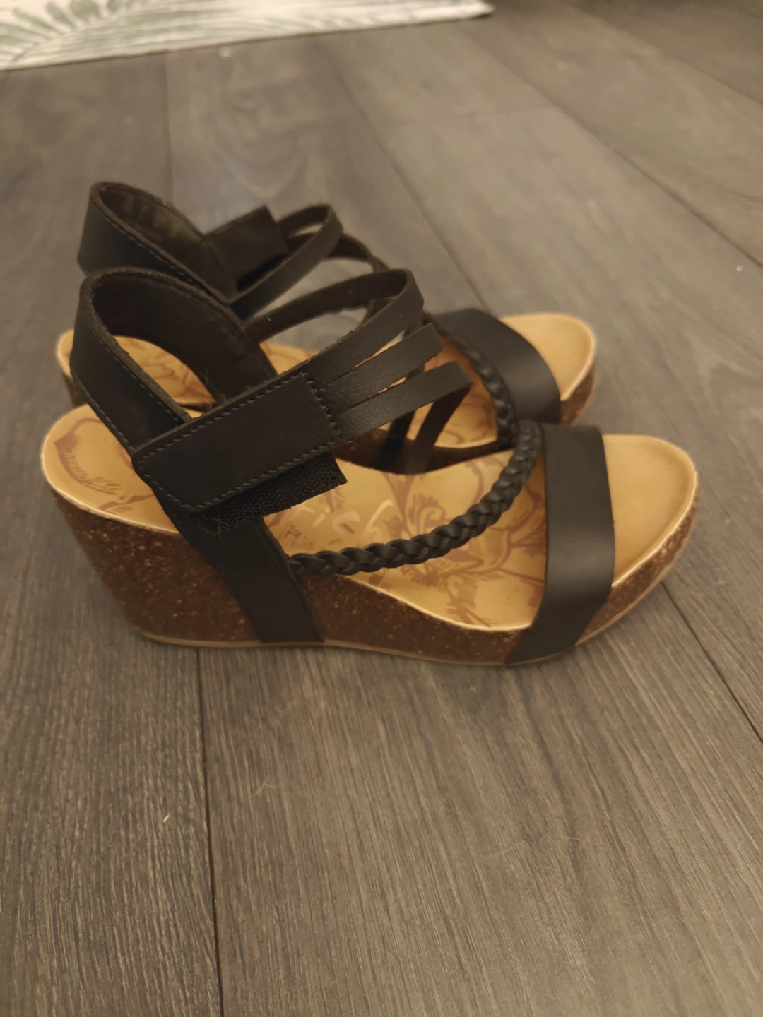 Black Wedge Sandals - photo 2