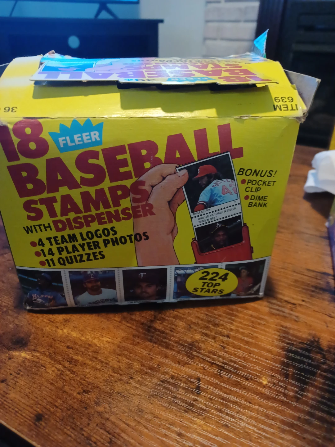 1989 Fleer Baseball Stamps with Dispenser - 18 Packs - photo 2