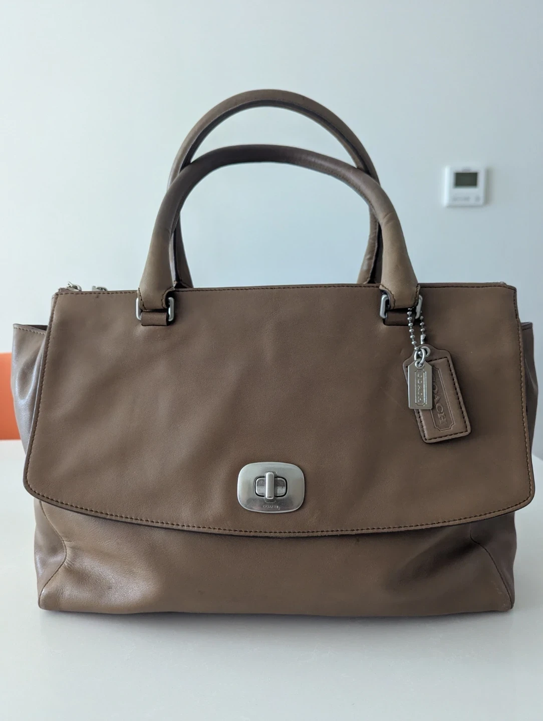 Coach Brown Leather Satchel Handbag