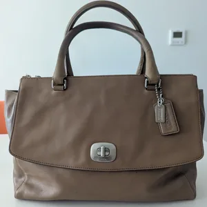 Coach Brown Leather Satchel Handbag