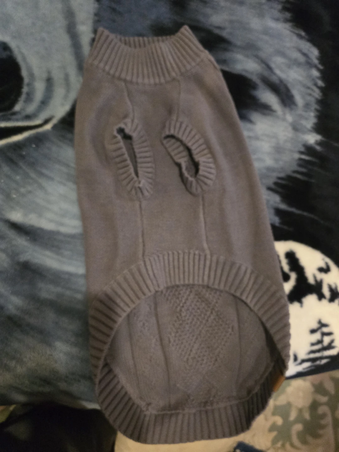 RC Pet Products Cable Knit Dog Sweater Grey Size G - photo 3