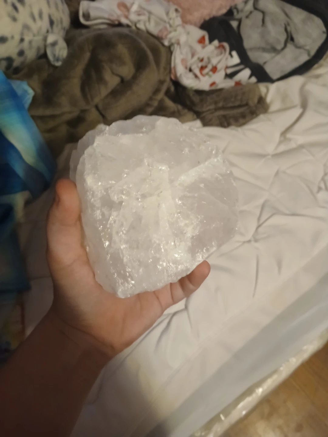 Large Clear Quartz Crystal Chunk