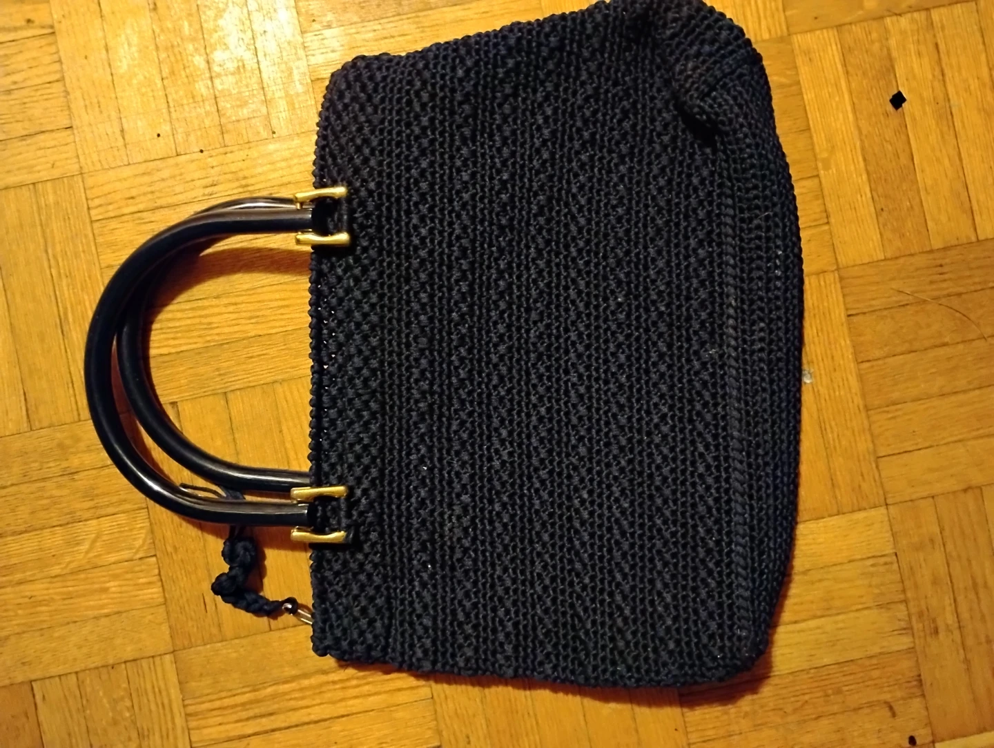 Commando By Anna Collection Black Knit Handbag - photo 2