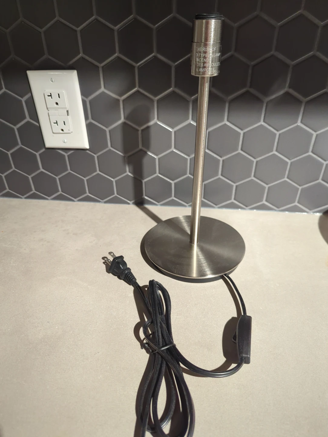 IKEA Skaftet Table Lamp, silver colour