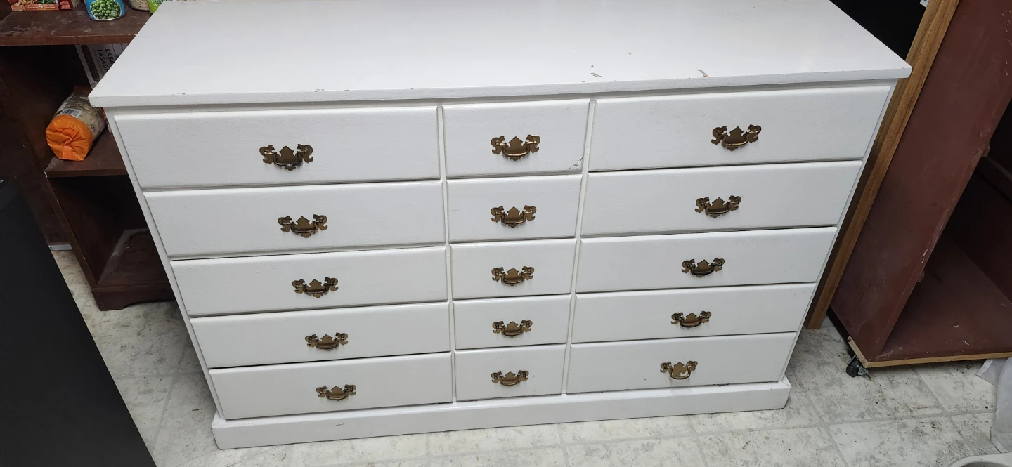 Solid wood 15 drawer dresser