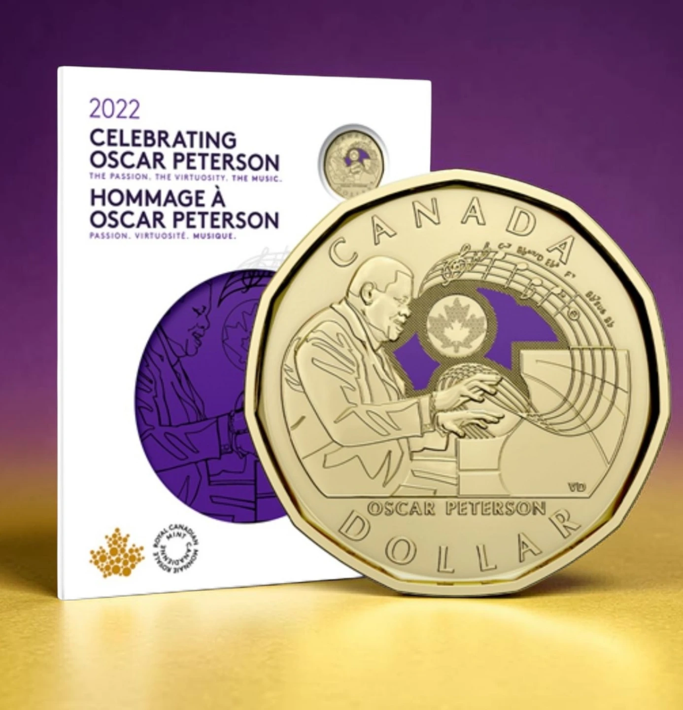 2022 Royal Canadian Mint Oscar Peterson Commemorative Coin Set - photo 2