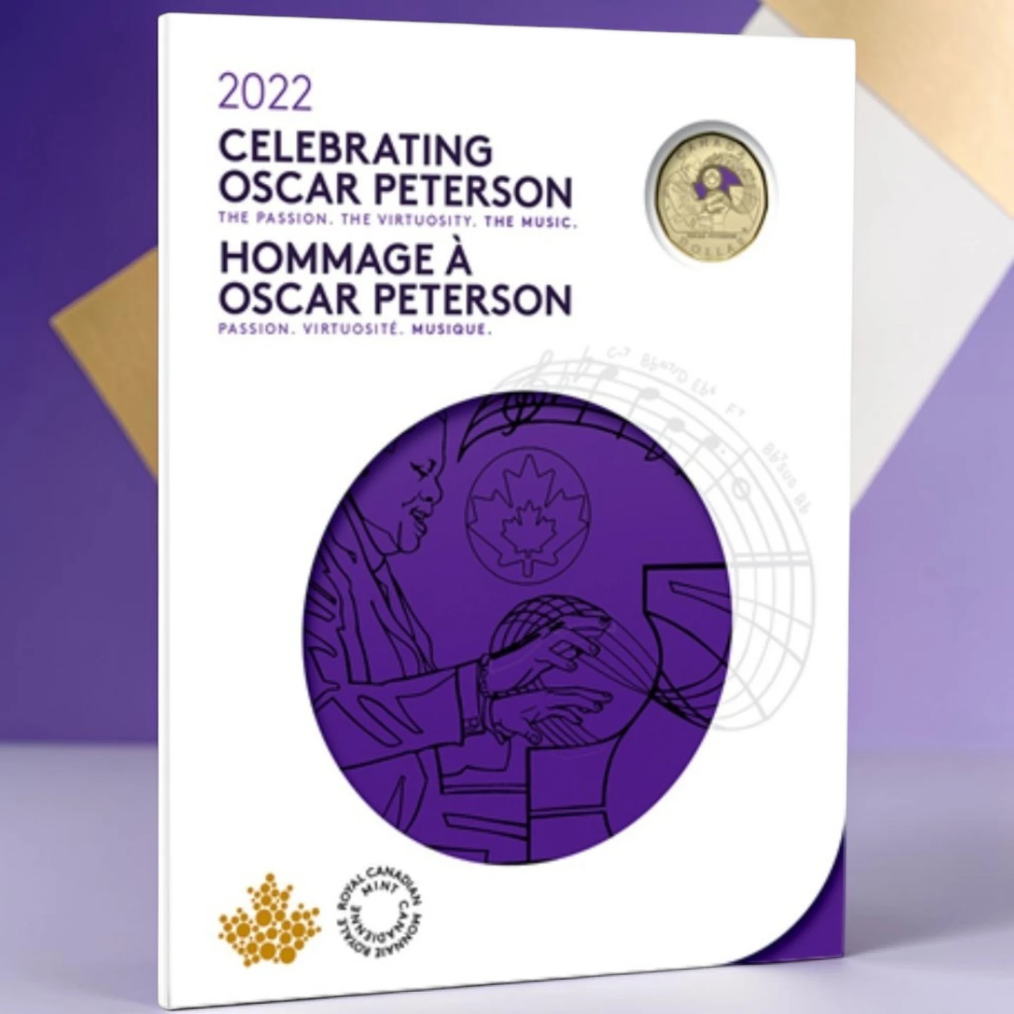 2022 Royal Canadian Mint Oscar Peterson Commemorative Coin Set - photo 3