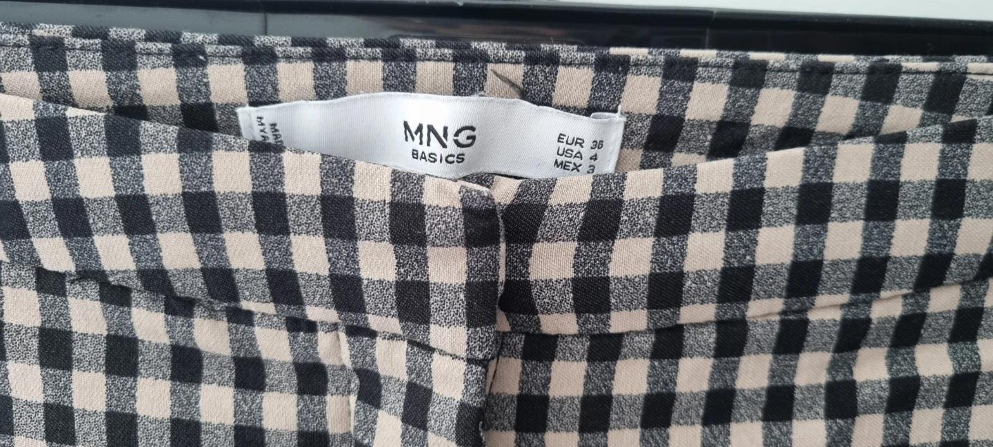 MNG Basics Checked Trousers - Size 4 US / 36 EUR - photo 3