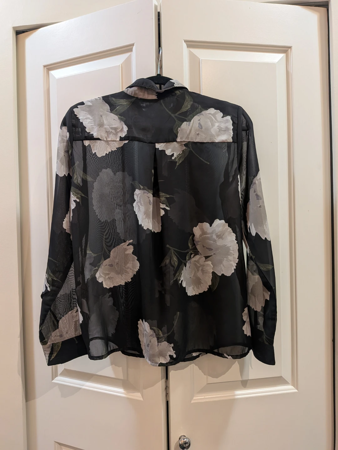 Dynamite Sheer Floral Button-Up Shirt - photo 3