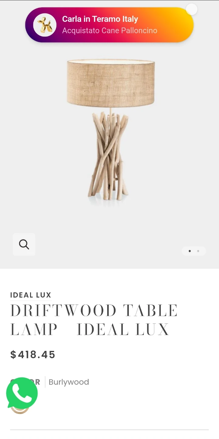 Ideal Lux Driftwood Table Lamp - photo 4
