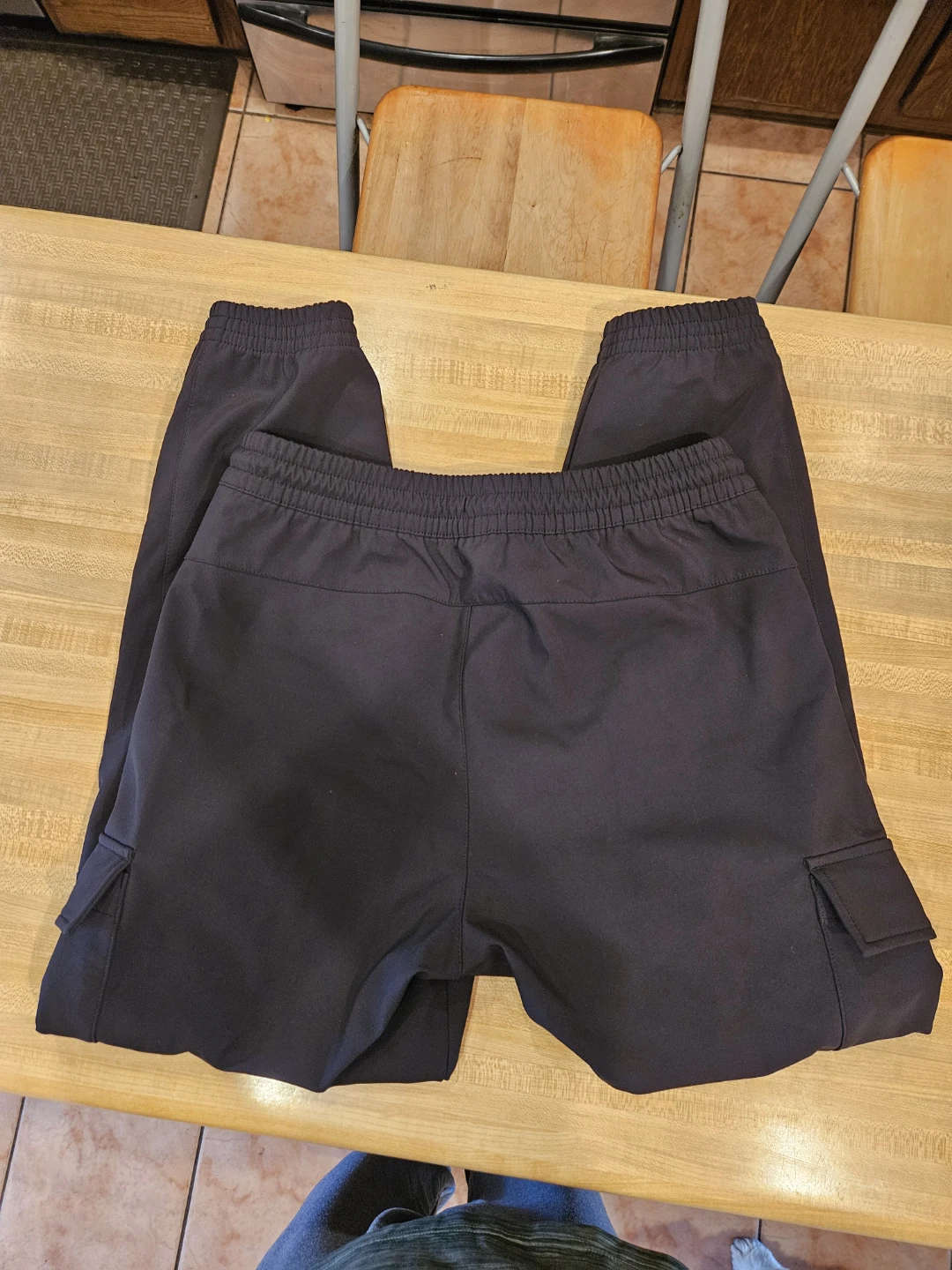 Black Cargo Jogger Pants - photo 4