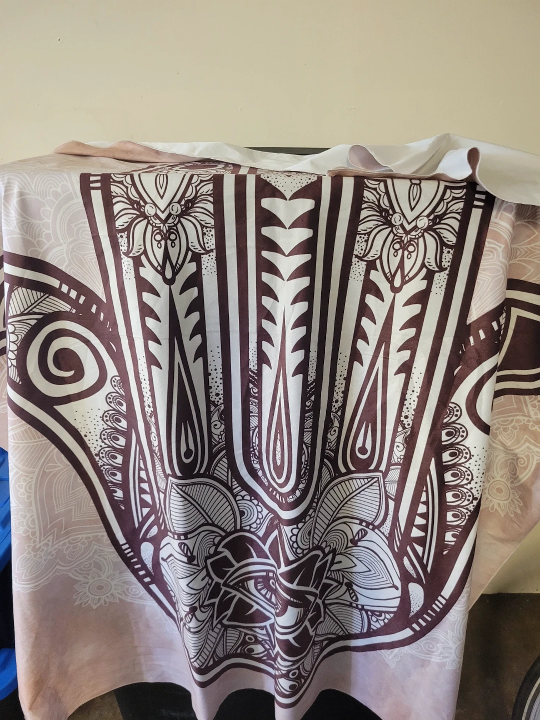 Decorative Throw Blanket with Tribal Pattern
