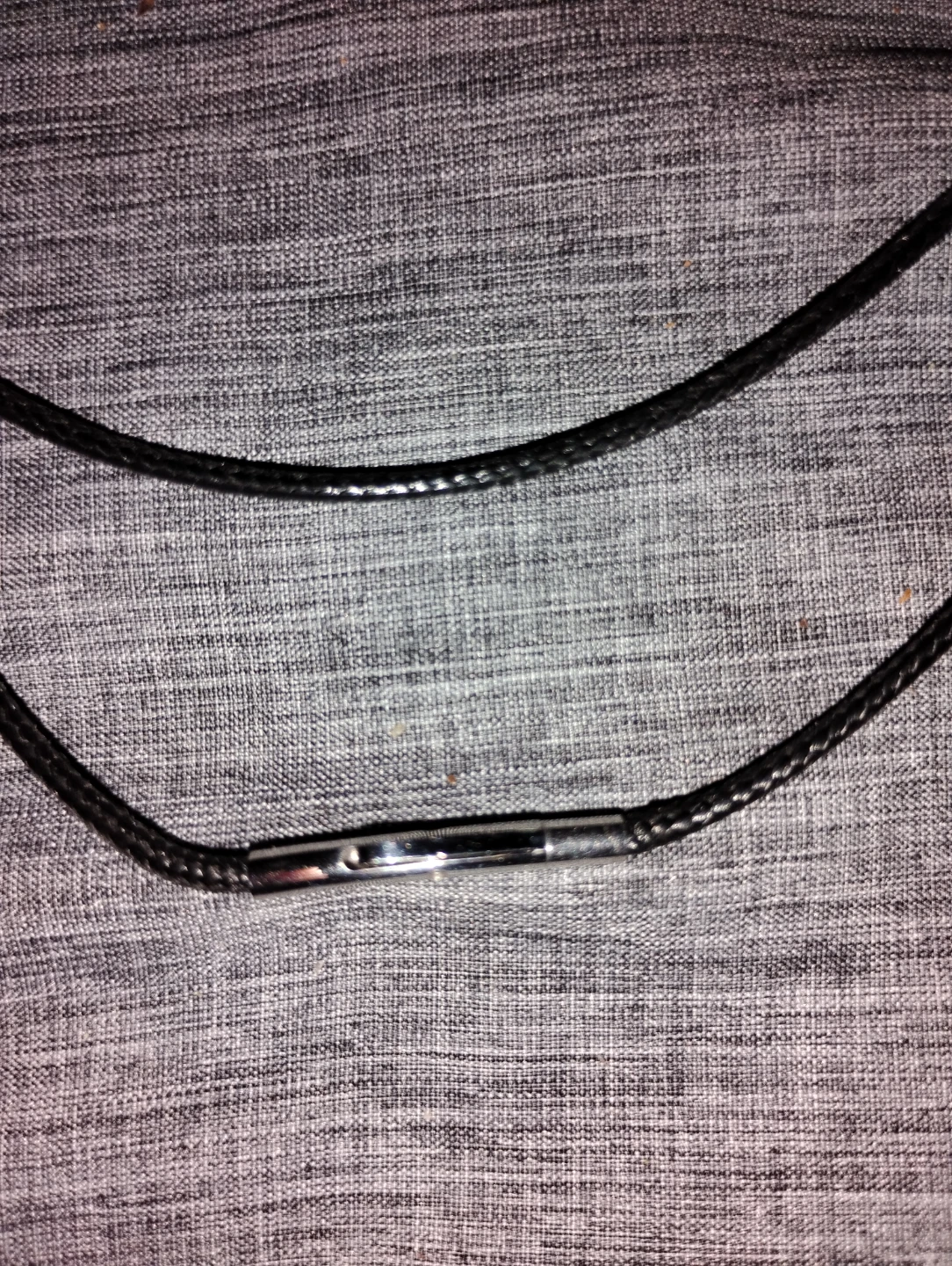 Black Leather  Necklace - photo 3