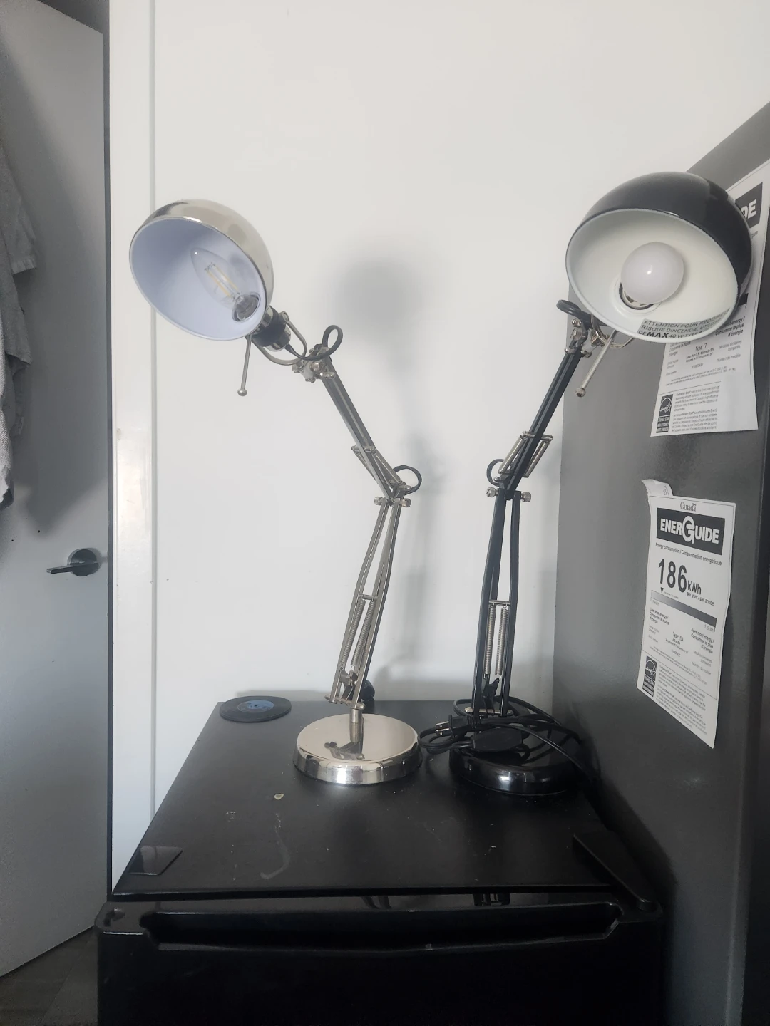 IKEA Forså Desk Lamps (2) - Silver & Black