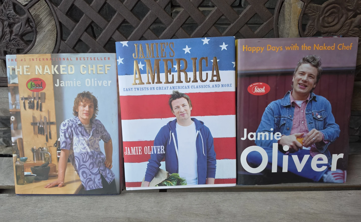 Jamie Oliver Cook book set.  $10