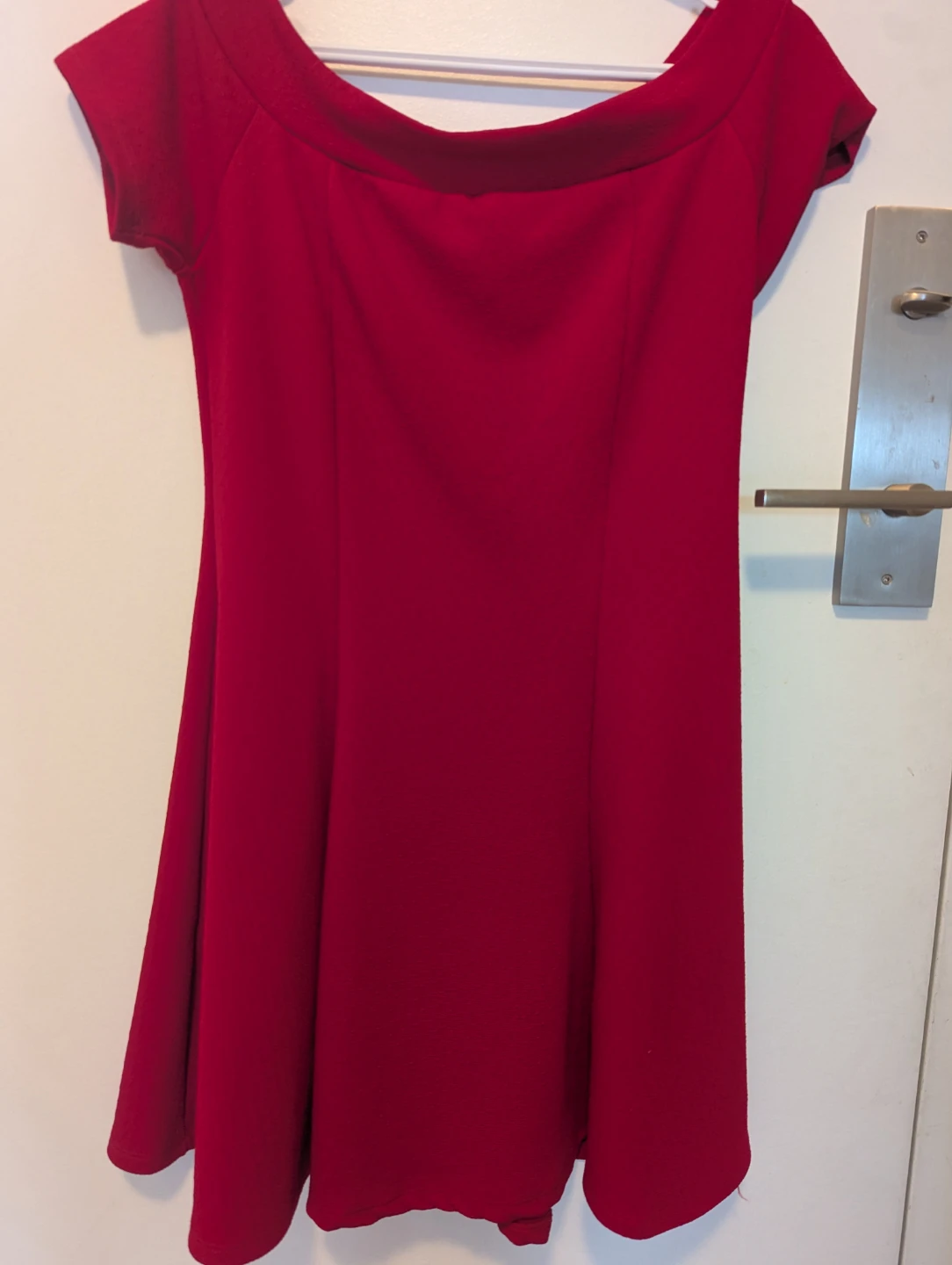 Red Off-the-Shoulder Dress