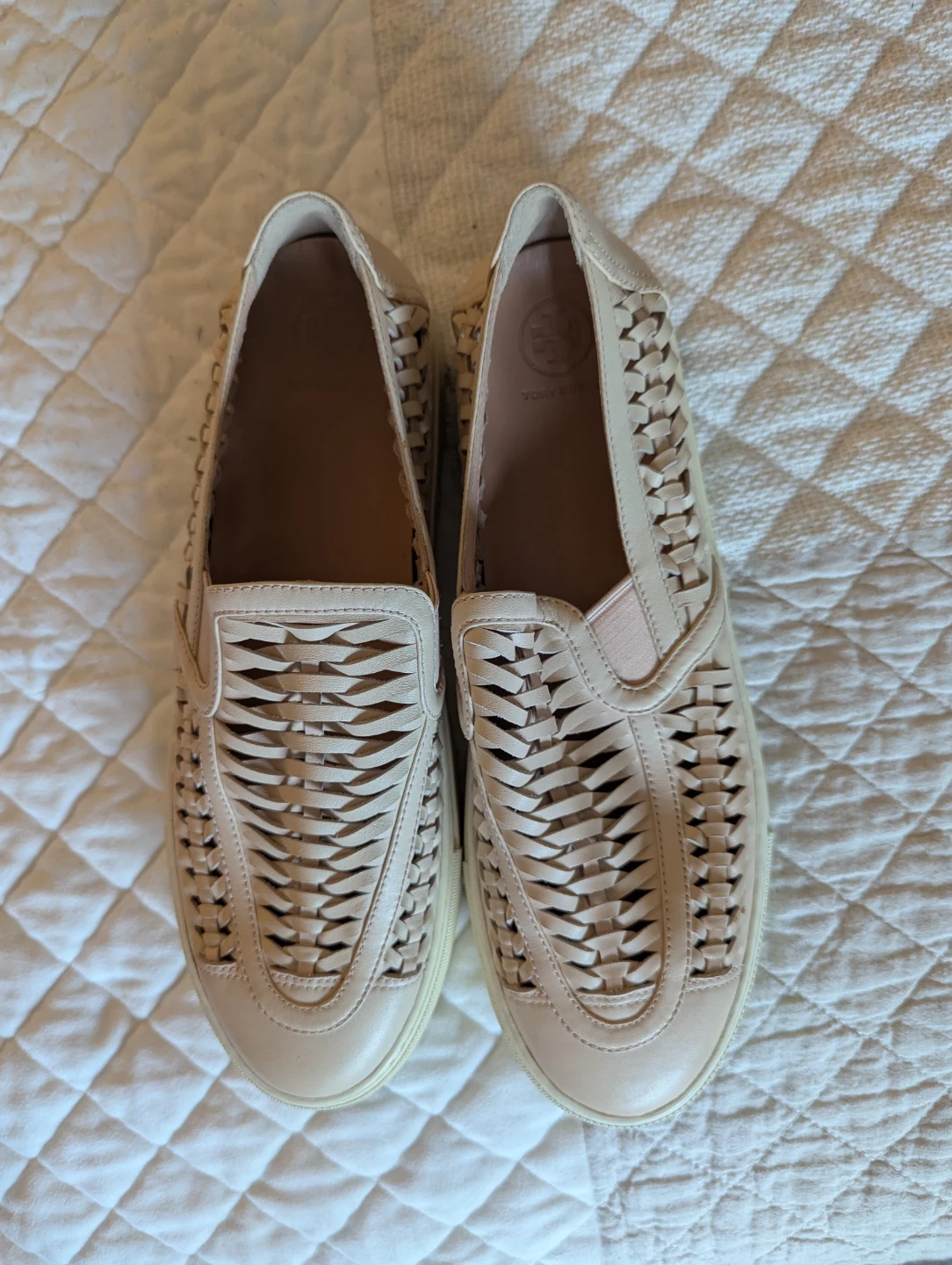 US11 Tory Birch Leather Slip-on Shoes - photo 3