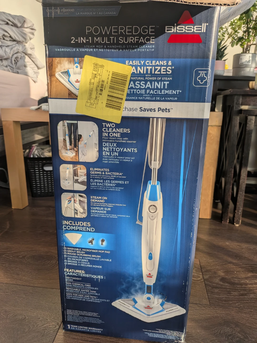 Bissell PowerEdge 2-in-1 Multi Surface Steam Mop - photo 5