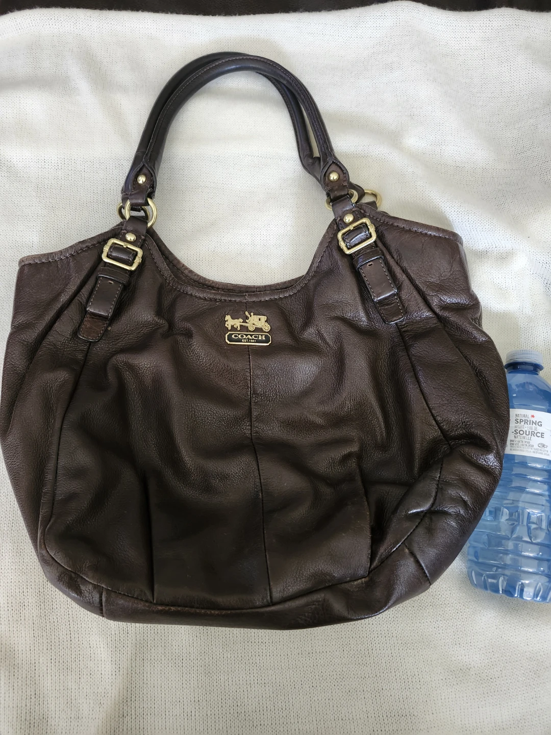 Coach Brown Leather Hobo Bag