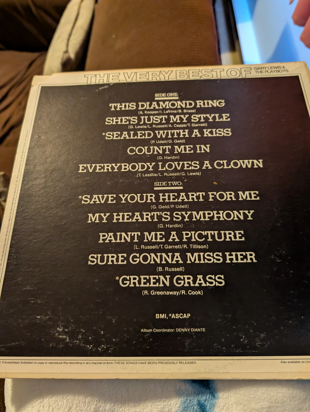 The Very Best of Gary Lewis & The Playboys Vinyl LP Record - photo 2
