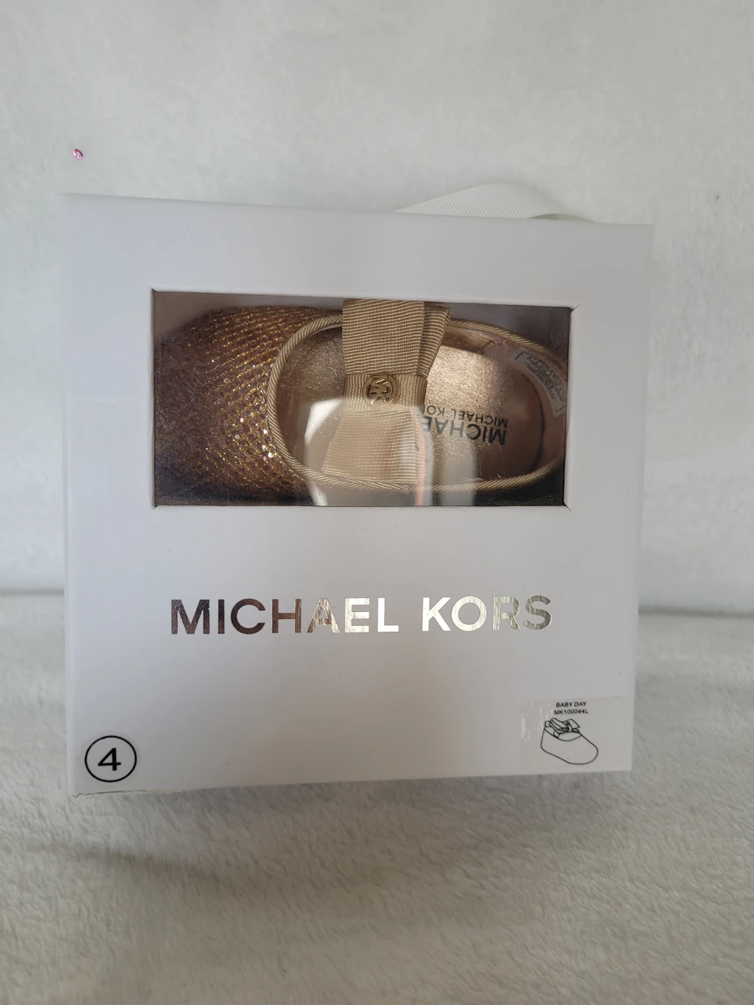 Michael Kors Baby Girls Glitter Crib Shoes Size 4 Gold - photo 5