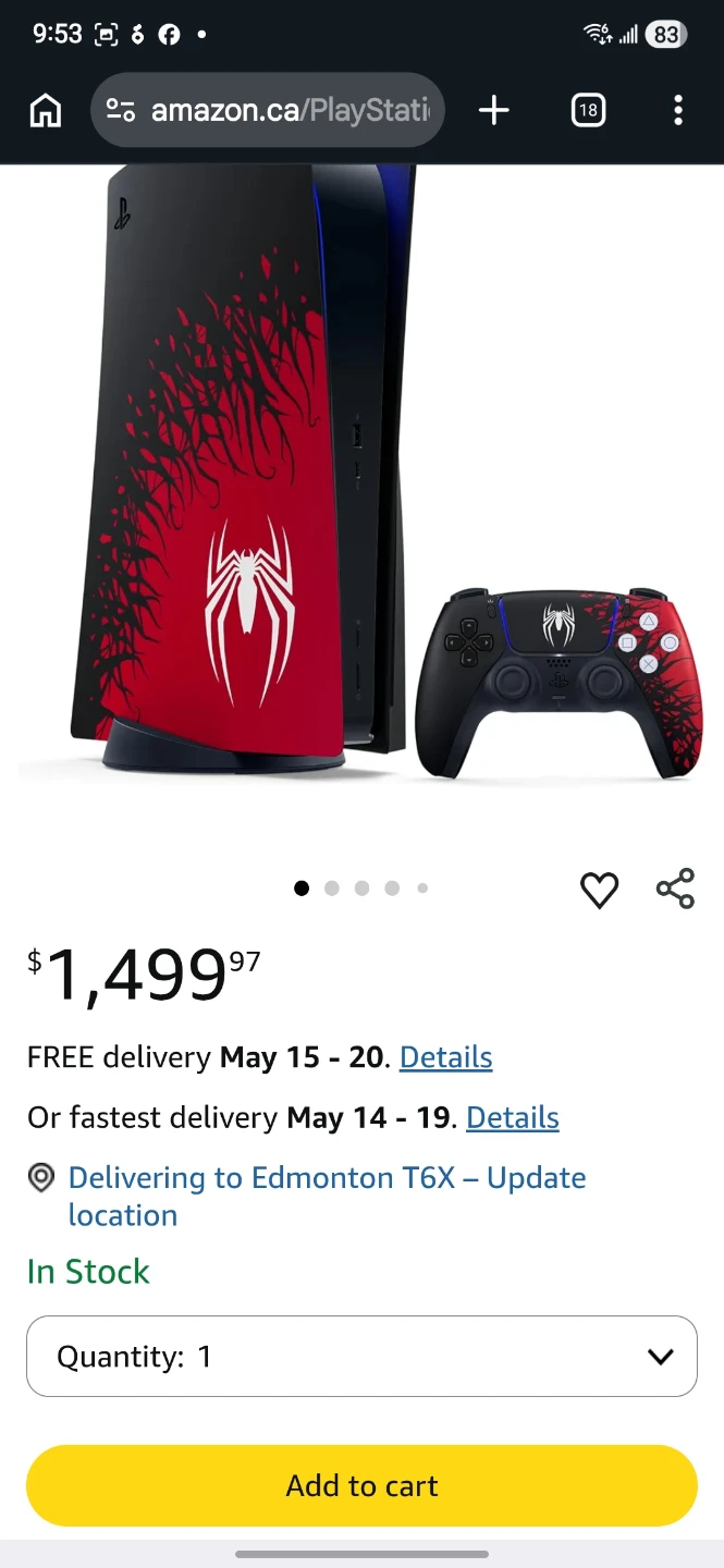 PlayStation 5 Console with Spider-Man 2 Design sale or trade