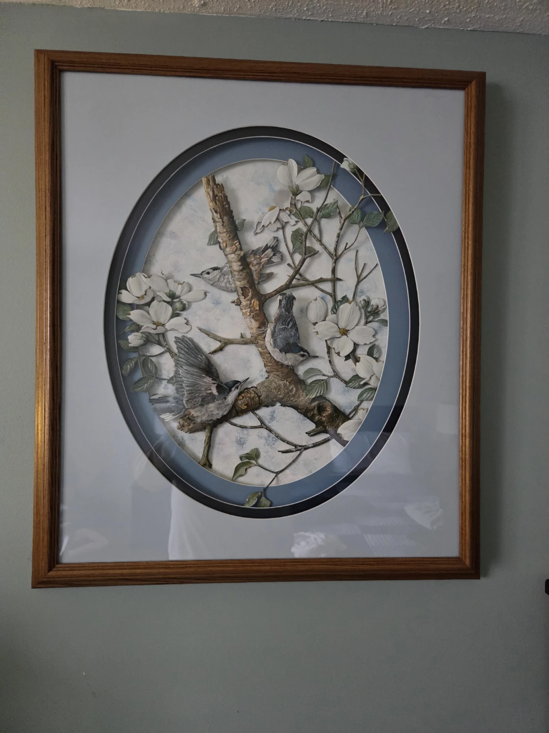 Paper Tole Blue Jays/ Dogwood Flowers - photo 2