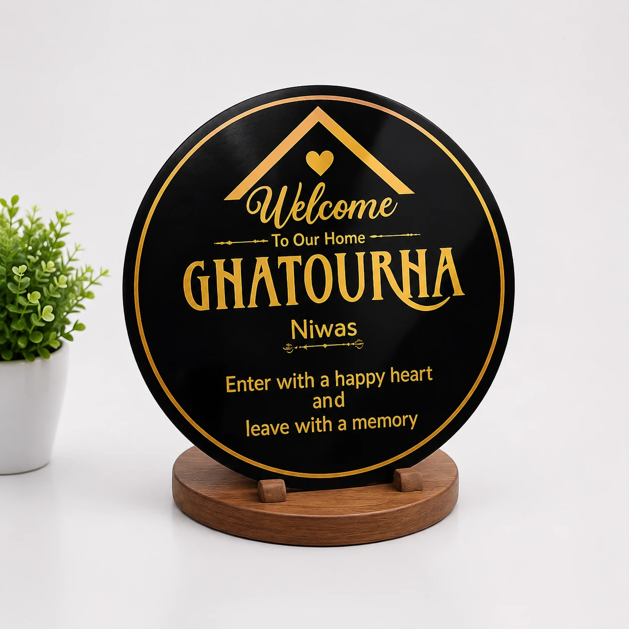 Customized welcome sign board