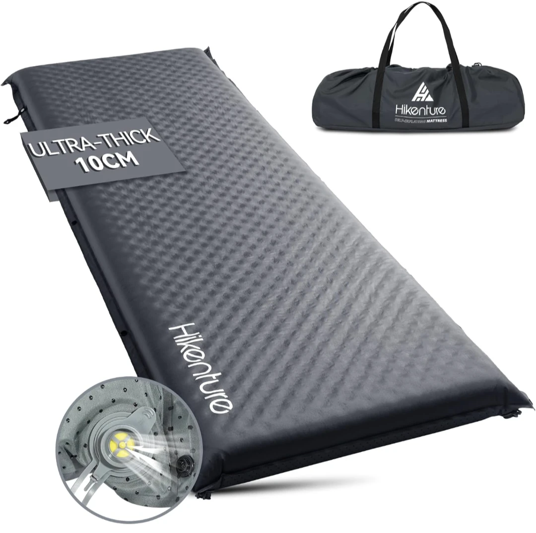 HIKENTURE Ultra-Thick Self-Inflating Sleeping Pad 10cm