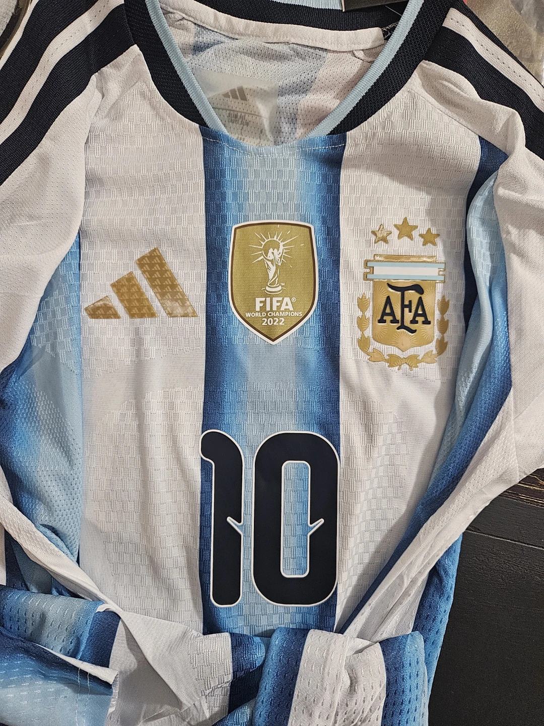 Argentina Messi #10 FIFA World Cup Champions 2022 Jersey - photo 4