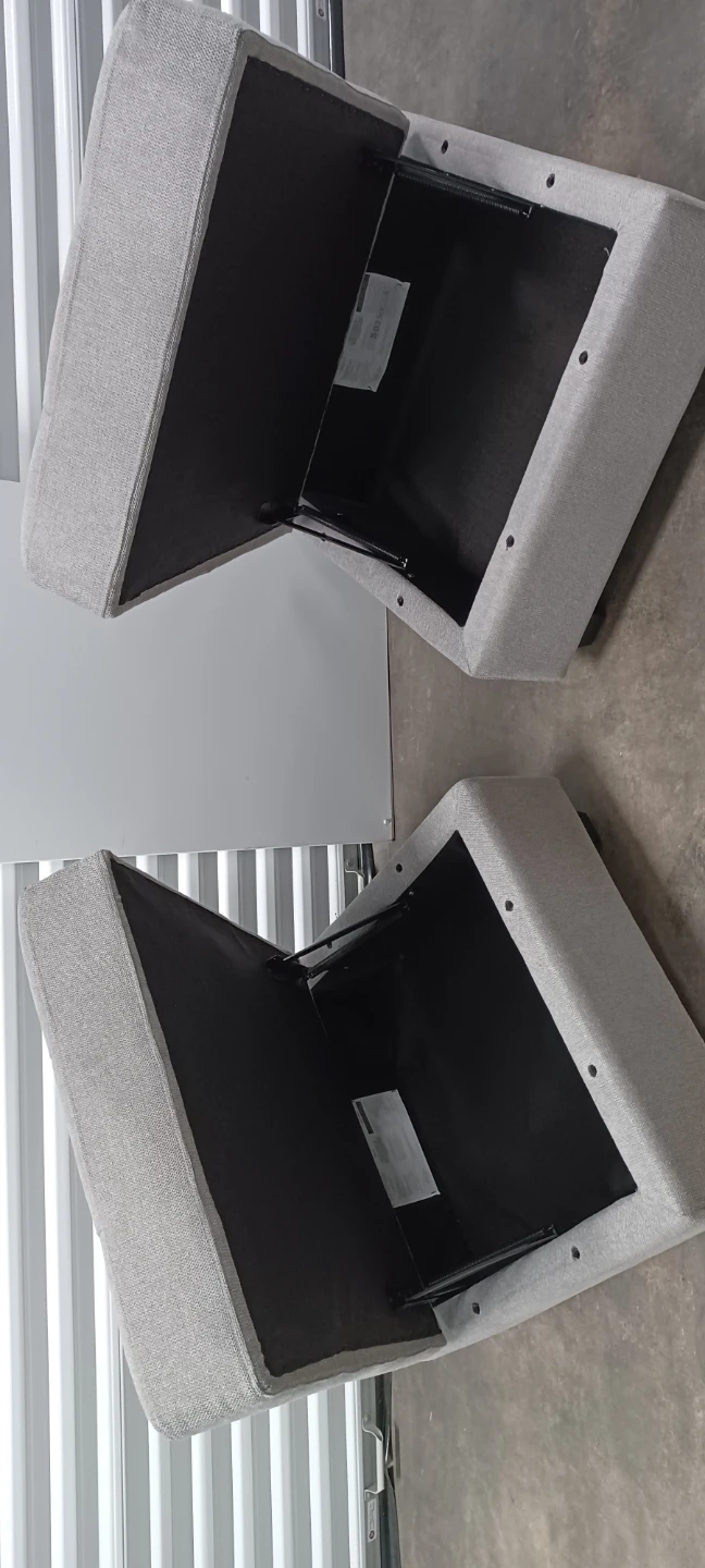 2 MATCHING OTTOMANS with storage  like new - photo 4