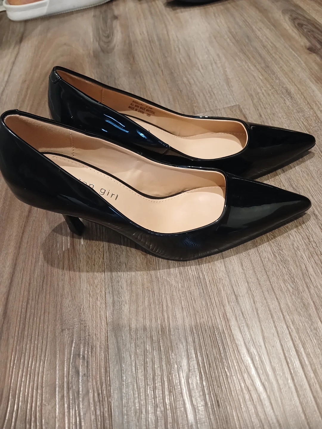 Steve Madden Girl Black Patent Heels