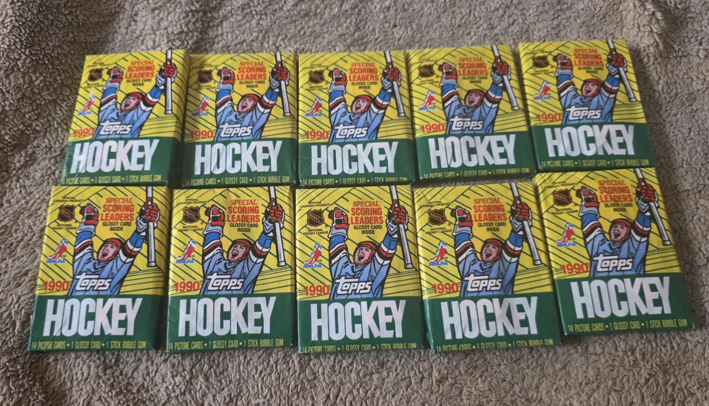 1990 Topps Hockey Card Packs (Lot of 10) CASH ONLY