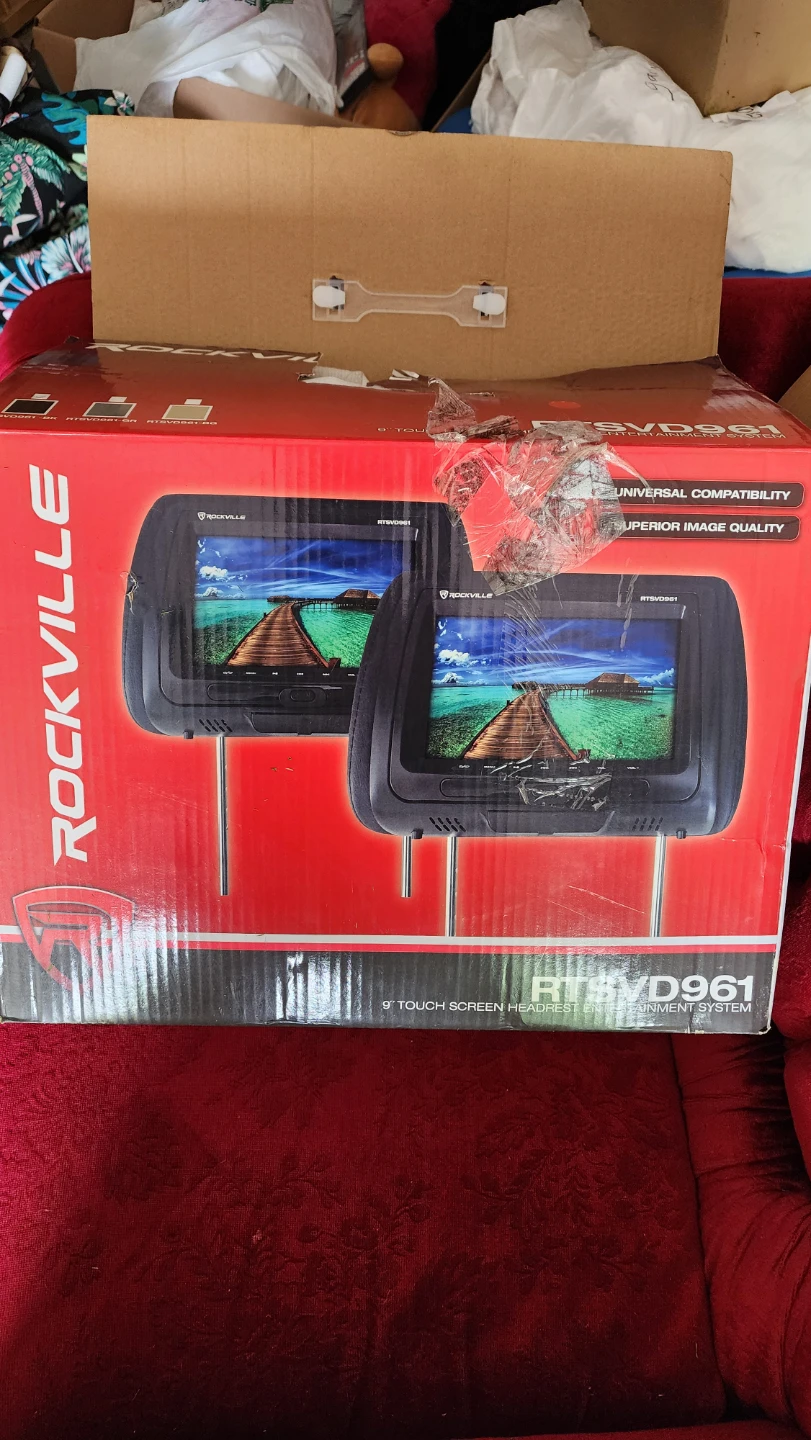Rockville 9" Touch Screen Headrest Entertainment System