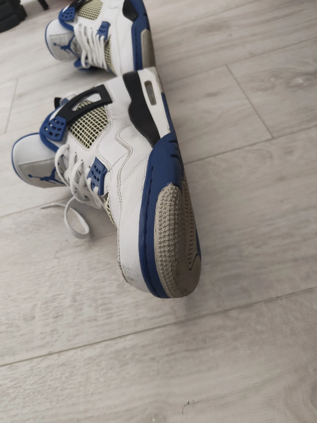 Air Jordan 4 "White & Royal Blue" Sneakers - photo 4