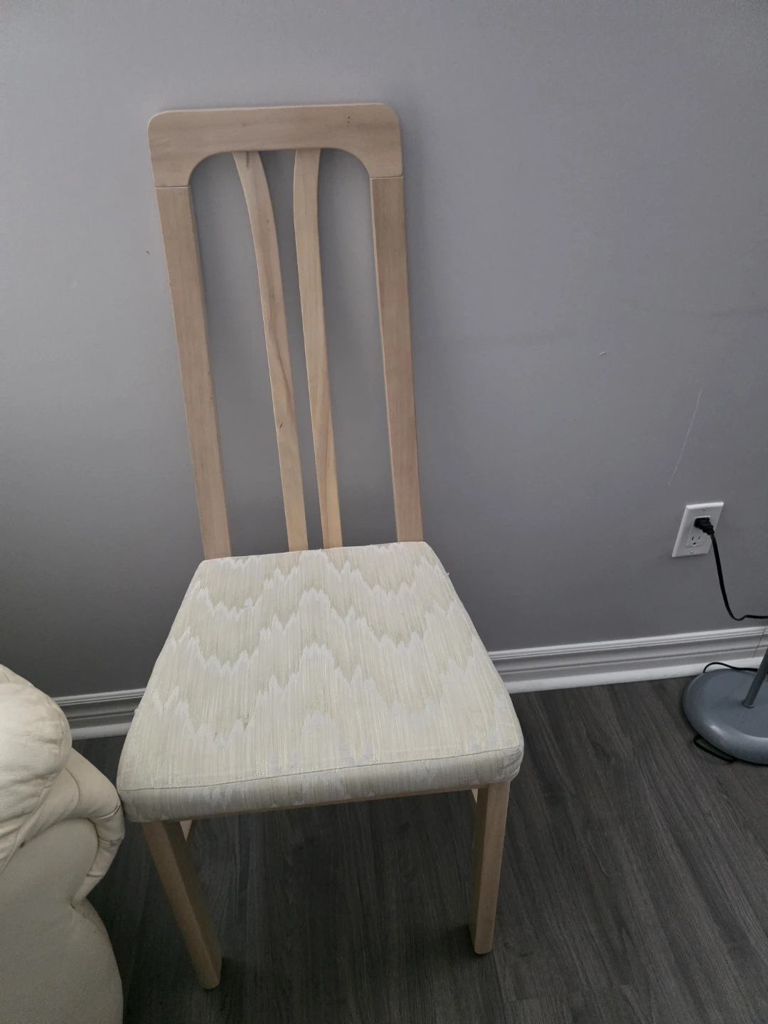 Wooden Dining Chair with Upholstered Seat