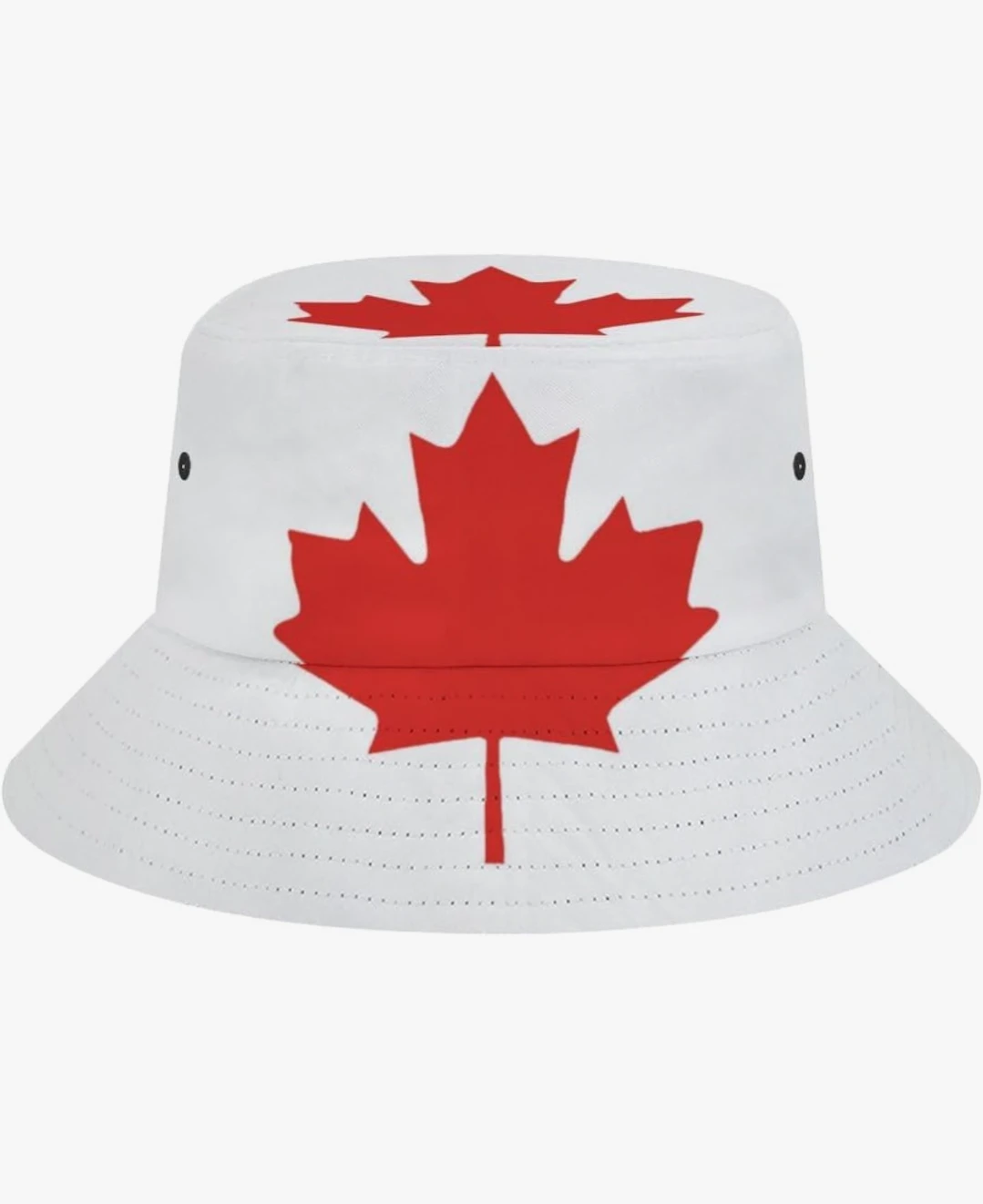 Brand New Canadian Bucket Hat White with Red Maple Leaf 🍁