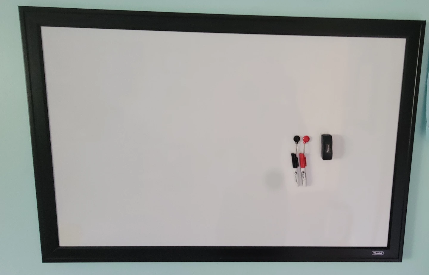 Whiteboard with Markers and Eraser