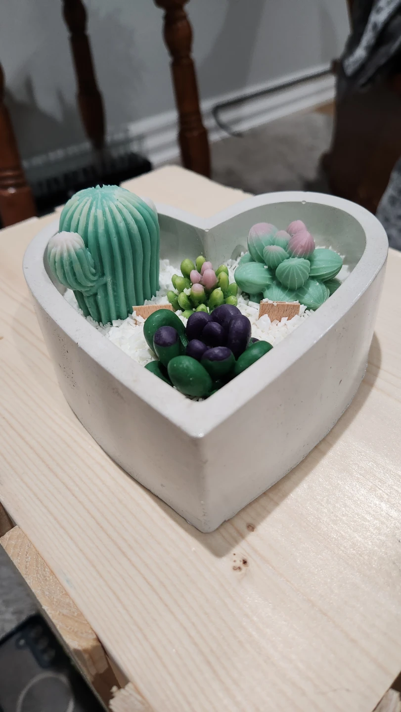 Succulent Arrangement Candle Bar Set - photo 2