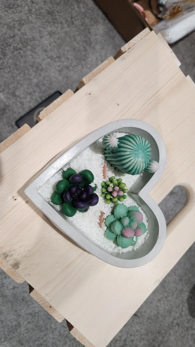 Succulent Arrangement Candle Bar Set - photo 4