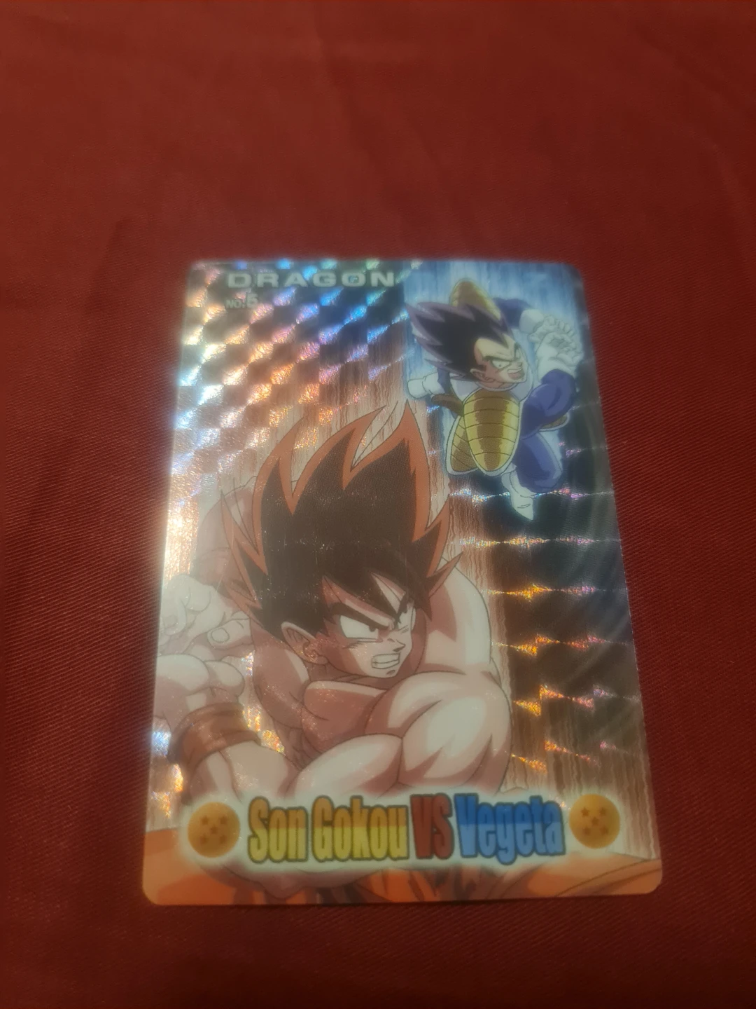 Dragon Ball Z Son Goku VS Vegeta Trading Card