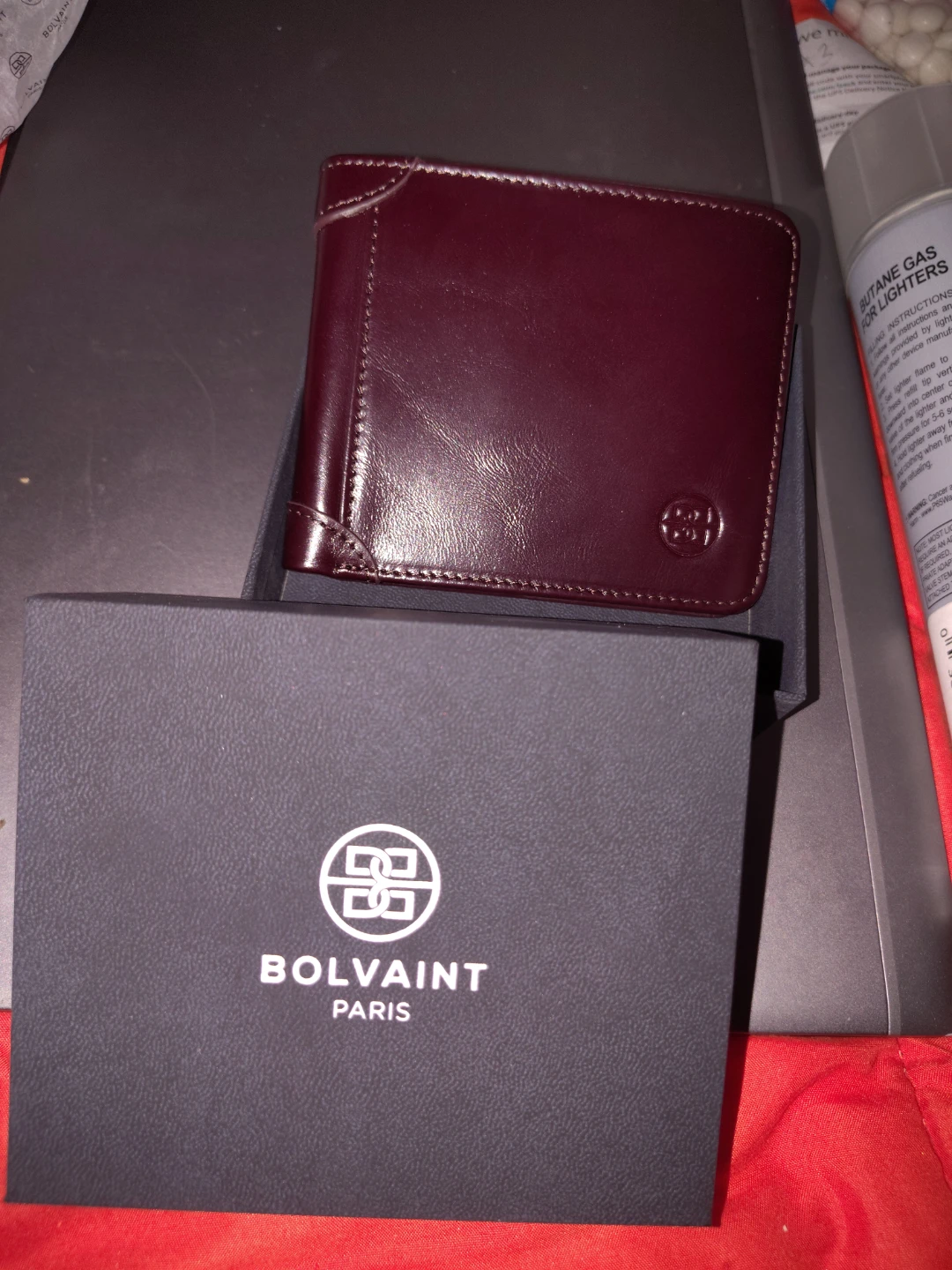 Bolvaint Paris Bifold Remington Wallet - Burgundy Leather - photo 2