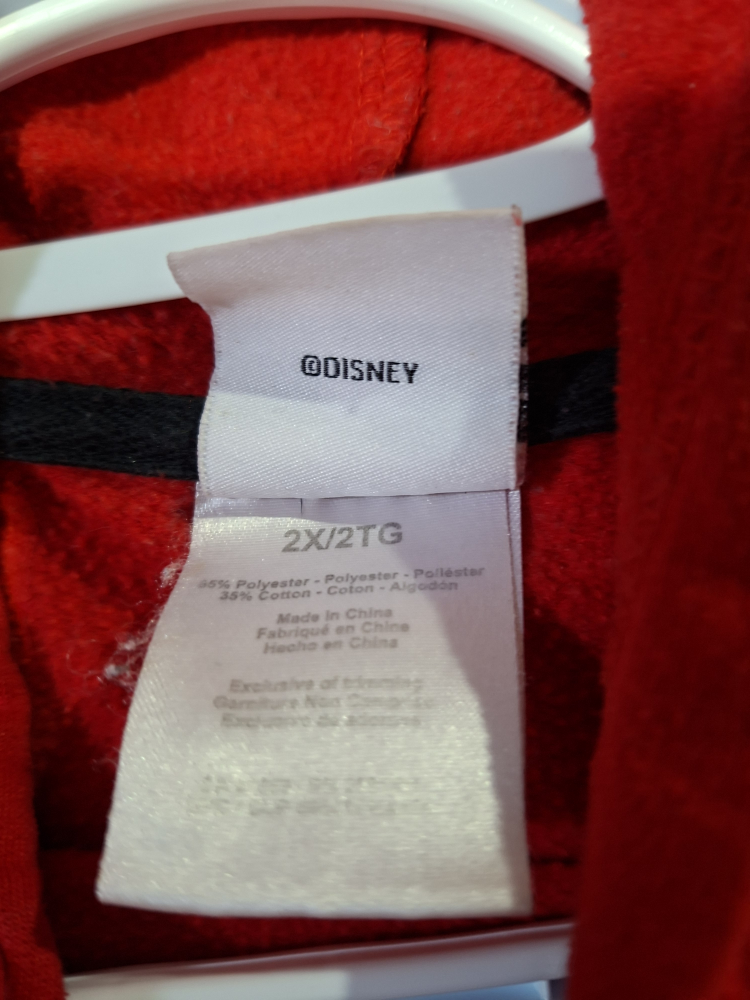 Disney Mickey Mouse Red Hoodie - 2X - photo 2