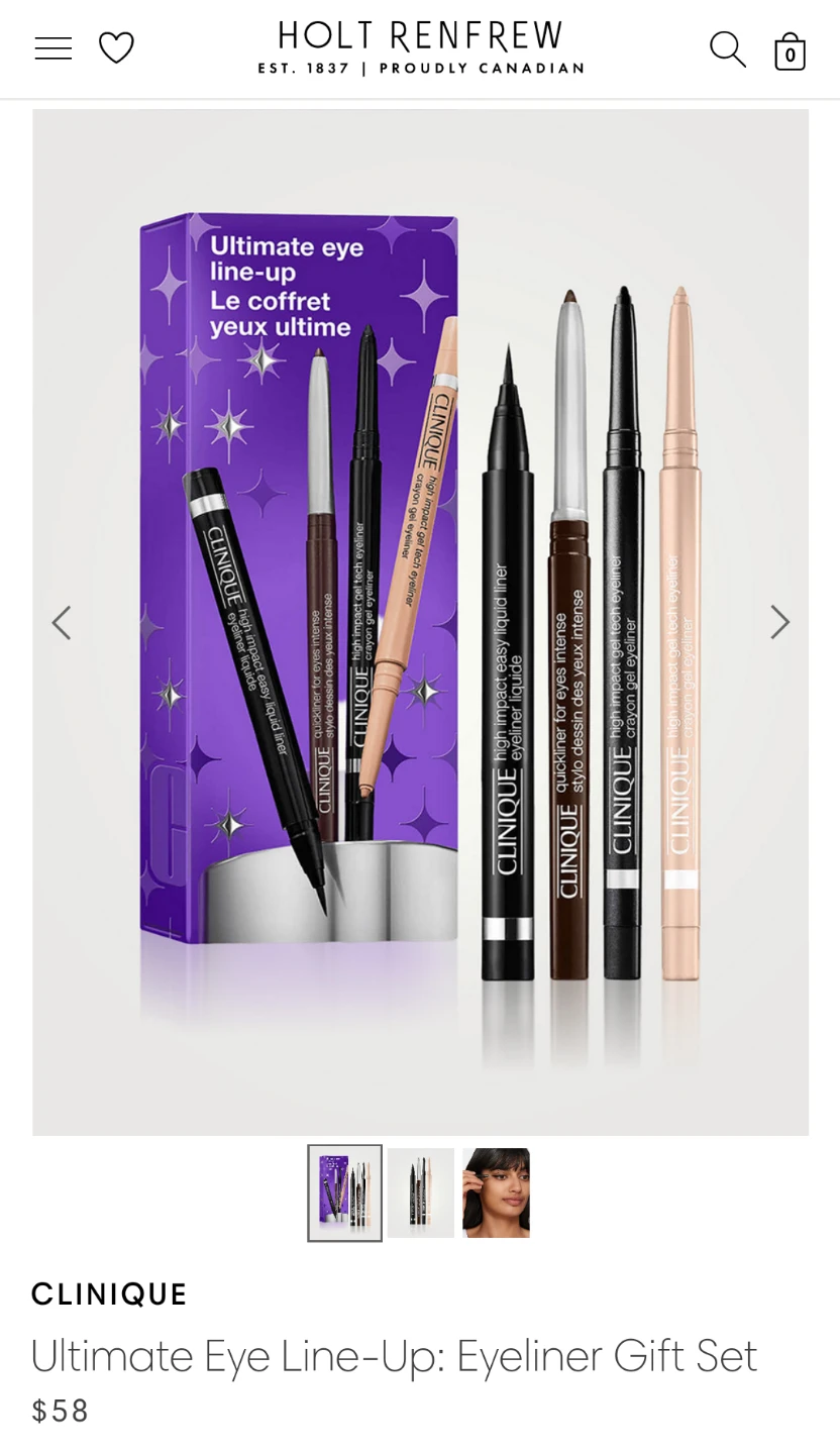 (NEW) 💋 Clinique - Ultimate Eye Line-Up: Eyeliner Gift Set - photo 4