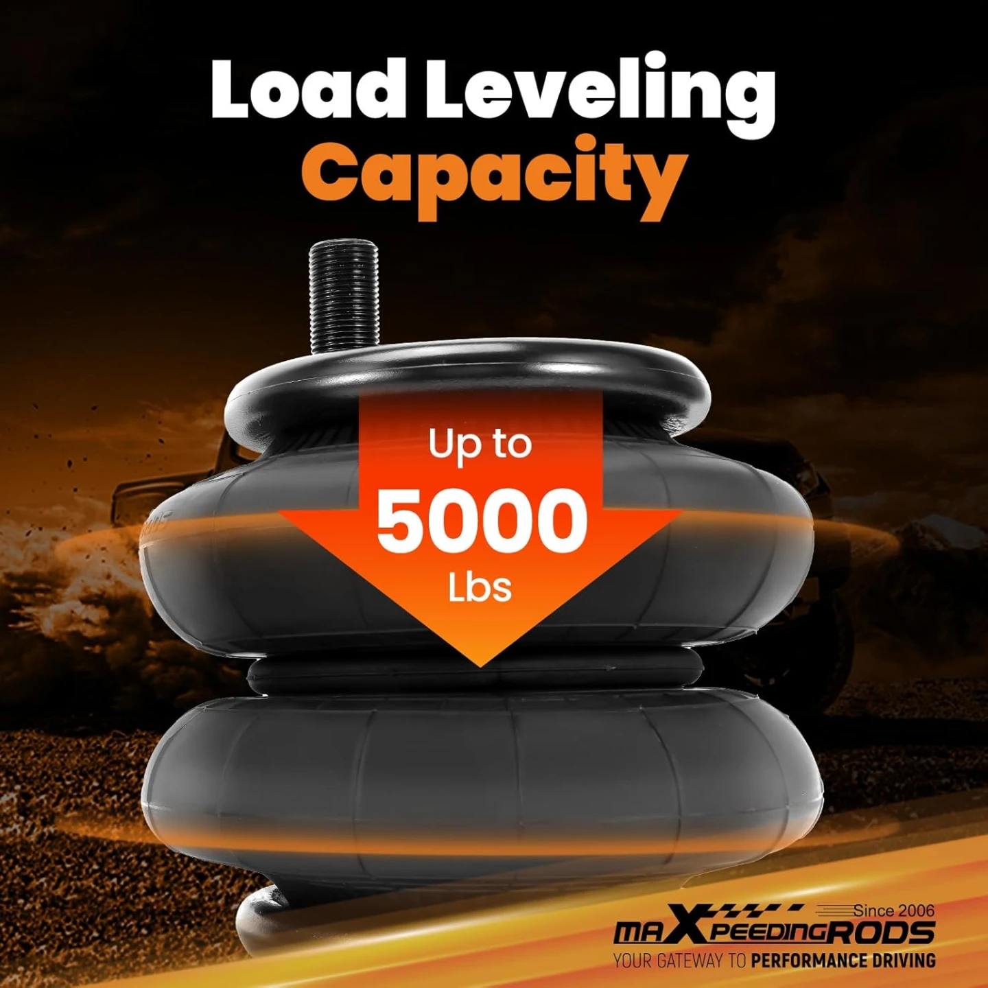MAXPEEDINGRODS 5000 lbs Air Suspension Helper Spring Kit - photo 3