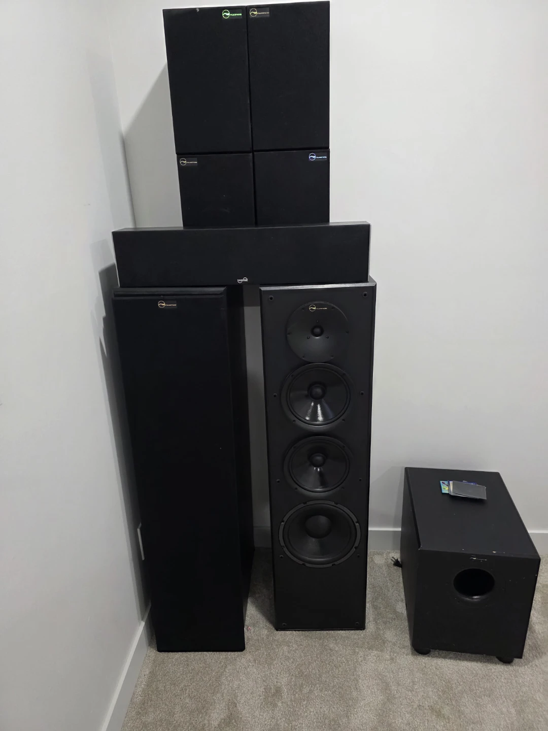 Nuance Spatial Baby 3D-B Speakers and N-100 Subwoofer