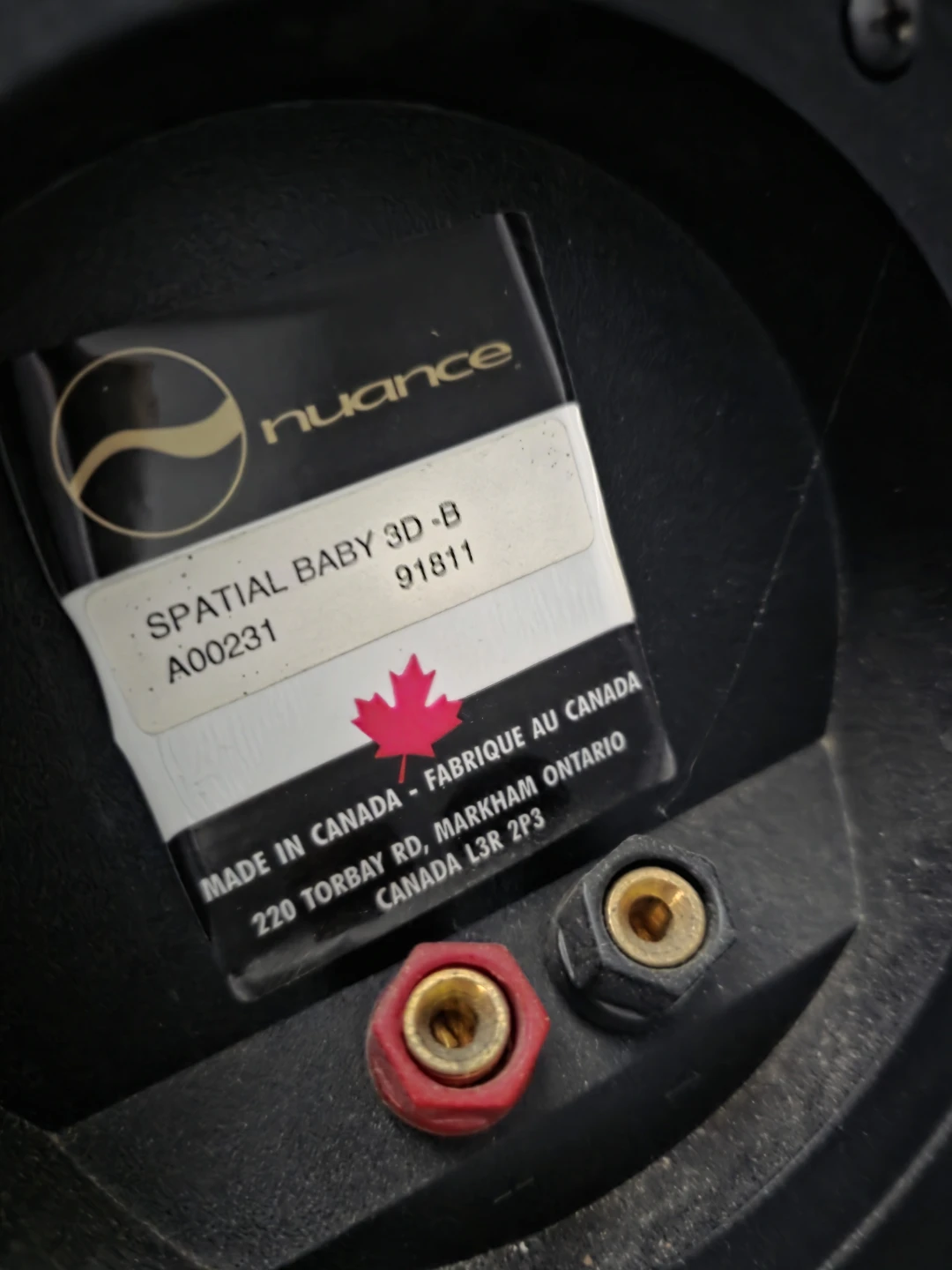 Nuance Spatial Baby 3D-B Speakers and N-100 Subwoofer - photo 3