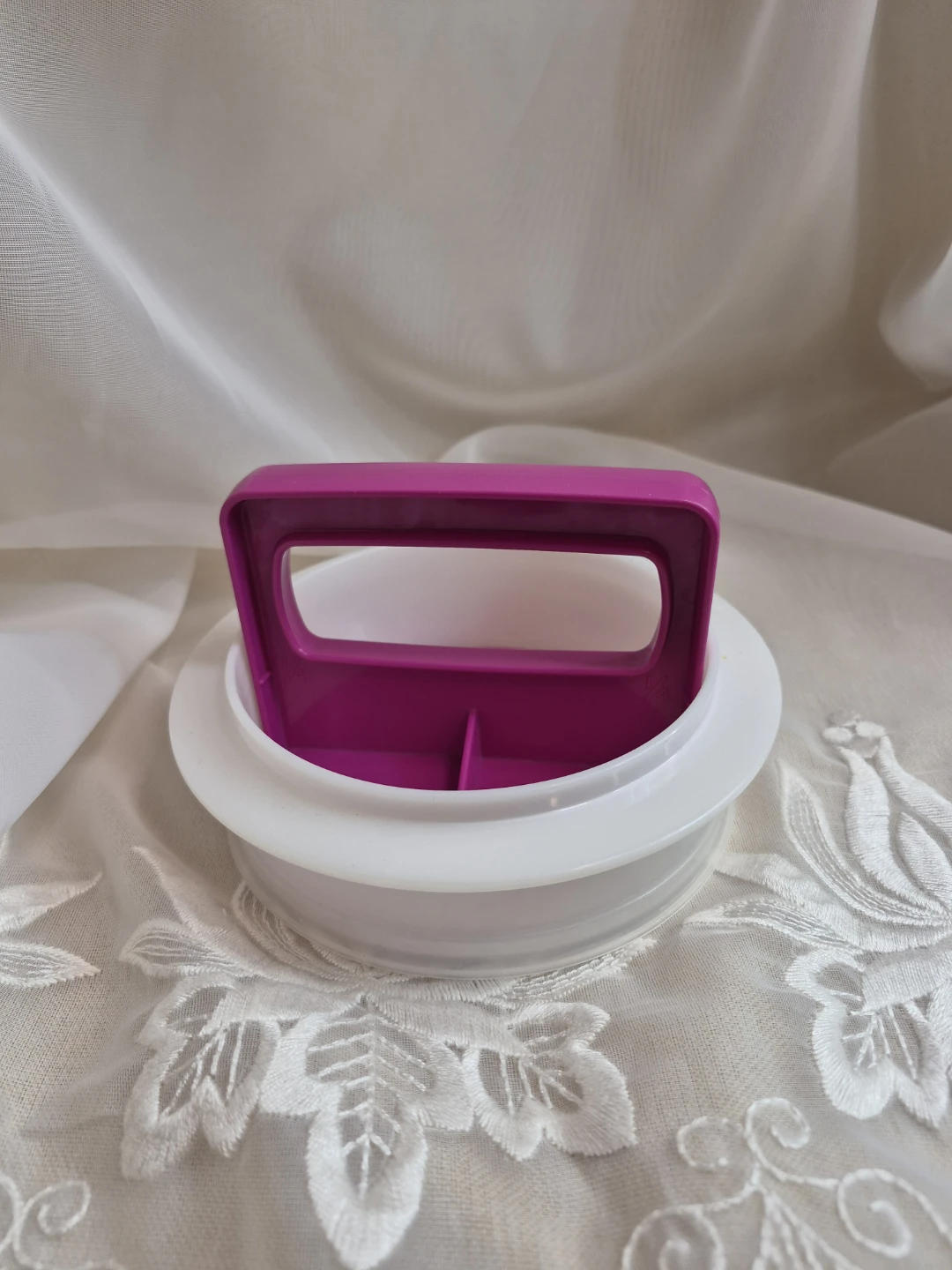 Tupperware 5" Round 3 pc Hamburger Press - photo 5